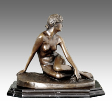 Обнаженная фигура скульптура девочка пропала бронзовая ТПЭ-419 скульптура 